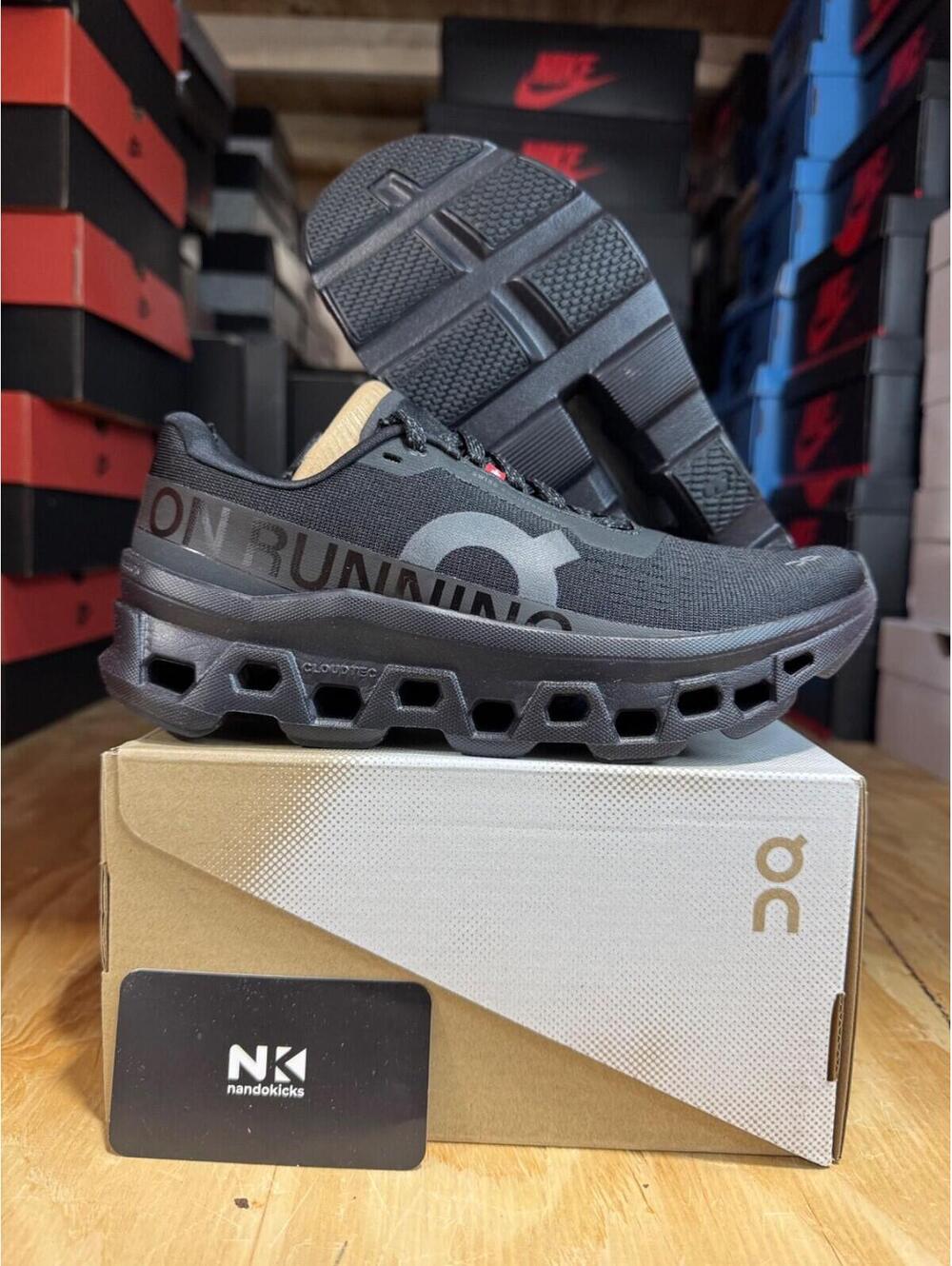 ON Running Wmns Cloudmonster 1 'Black' 3WF30481043 BRAND NEW WOMENS SIZE 8.5